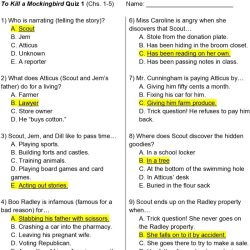 To kill a mockingbird chapter 1 questions