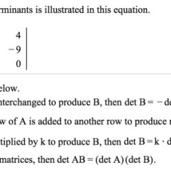 Determinants exercises property equation illustrates properties solved